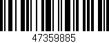 Código de barras (EAN, GTIN, SKU, ISBN): '47359885'