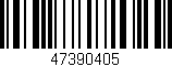 Código de barras (EAN, GTIN, SKU, ISBN): '47390405'
