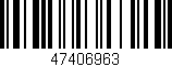 Código de barras (EAN, GTIN, SKU, ISBN): '47406963'