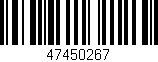 Código de barras (EAN, GTIN, SKU, ISBN): '47450267'