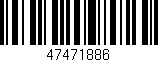 Código de barras (EAN, GTIN, SKU, ISBN): '47471886'