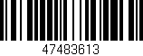 Código de barras (EAN, GTIN, SKU, ISBN): '47483613'