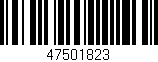 Código de barras (EAN, GTIN, SKU, ISBN): '47501823'