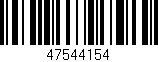 Código de barras (EAN, GTIN, SKU, ISBN): '47544154'