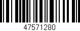 Código de barras (EAN, GTIN, SKU, ISBN): '47571280'