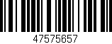 Código de barras (EAN, GTIN, SKU, ISBN): '47575657'