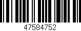 Código de barras (EAN, GTIN, SKU, ISBN): '47584752'