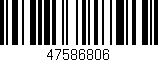 Código de barras (EAN, GTIN, SKU, ISBN): '47586806'
