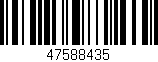 Código de barras (EAN, GTIN, SKU, ISBN): '47588435'