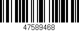 Código de barras (EAN, GTIN, SKU, ISBN): '47589468'