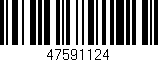 Código de barras (EAN, GTIN, SKU, ISBN): '47591124'