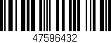 Código de barras (EAN, GTIN, SKU, ISBN): '47596432'
