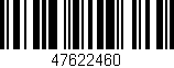 Código de barras (EAN, GTIN, SKU, ISBN): '47622460'