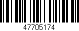 Código de barras (EAN, GTIN, SKU, ISBN): '47705174'