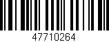 Código de barras (EAN, GTIN, SKU, ISBN): '47710264'