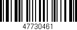 Código de barras (EAN, GTIN, SKU, ISBN): '47730461'
