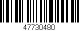 Código de barras (EAN, GTIN, SKU, ISBN): '47730480'