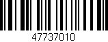 Código de barras (EAN, GTIN, SKU, ISBN): '47737010'