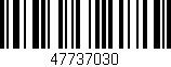 Código de barras (EAN, GTIN, SKU, ISBN): '47737030'