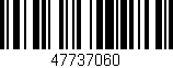 Código de barras (EAN, GTIN, SKU, ISBN): '47737060'