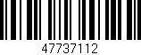Código de barras (EAN, GTIN, SKU, ISBN): '47737112'