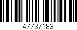 Código de barras (EAN, GTIN, SKU, ISBN): '47737183'