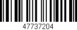 Código de barras (EAN, GTIN, SKU, ISBN): '47737204'
