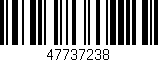 Código de barras (EAN, GTIN, SKU, ISBN): '47737238'