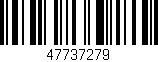 Código de barras (EAN, GTIN, SKU, ISBN): '47737279'