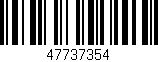 Código de barras (EAN, GTIN, SKU, ISBN): '47737354'