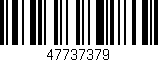 Código de barras (EAN, GTIN, SKU, ISBN): '47737379'