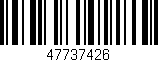 Código de barras (EAN, GTIN, SKU, ISBN): '47737426'
