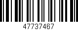 Código de barras (EAN, GTIN, SKU, ISBN): '47737467'