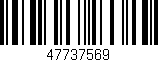 Código de barras (EAN, GTIN, SKU, ISBN): '47737569'