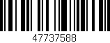 Código de barras (EAN, GTIN, SKU, ISBN): '47737588'