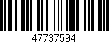 Código de barras (EAN, GTIN, SKU, ISBN): '47737594'