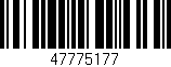 Código de barras (EAN, GTIN, SKU, ISBN): '47775177'
