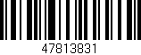 Código de barras (EAN, GTIN, SKU, ISBN): '47813831'