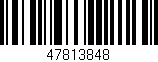 Código de barras (EAN, GTIN, SKU, ISBN): '47813848'