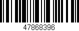 Código de barras (EAN, GTIN, SKU, ISBN): '47868396'