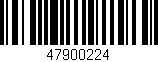 Código de barras (EAN, GTIN, SKU, ISBN): '47900224'