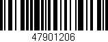 Código de barras (EAN, GTIN, SKU, ISBN): '47901206'