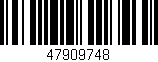 Código de barras (EAN, GTIN, SKU, ISBN): '47909748'