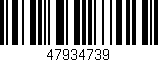 Código de barras (EAN, GTIN, SKU, ISBN): '47934739'