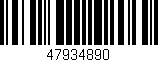 Código de barras (EAN, GTIN, SKU, ISBN): '47934890'