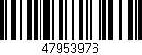 Código de barras (EAN, GTIN, SKU, ISBN): '47953976'