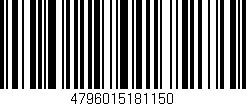 Código de barras (EAN, GTIN, SKU, ISBN): '4796015181150'