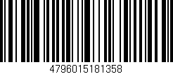 Código de barras (EAN, GTIN, SKU, ISBN): '4796015181358'
