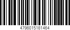 Código de barras (EAN, GTIN, SKU, ISBN): '4796015181464'