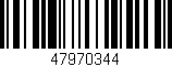 Código de barras (EAN, GTIN, SKU, ISBN): '47970344'